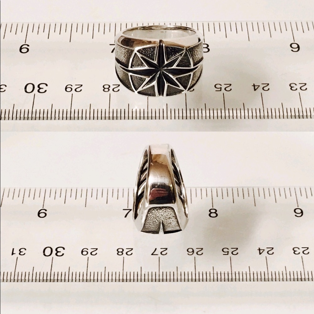 David Yurman Maritime North Star Signet Ring - Picture 5 of 8