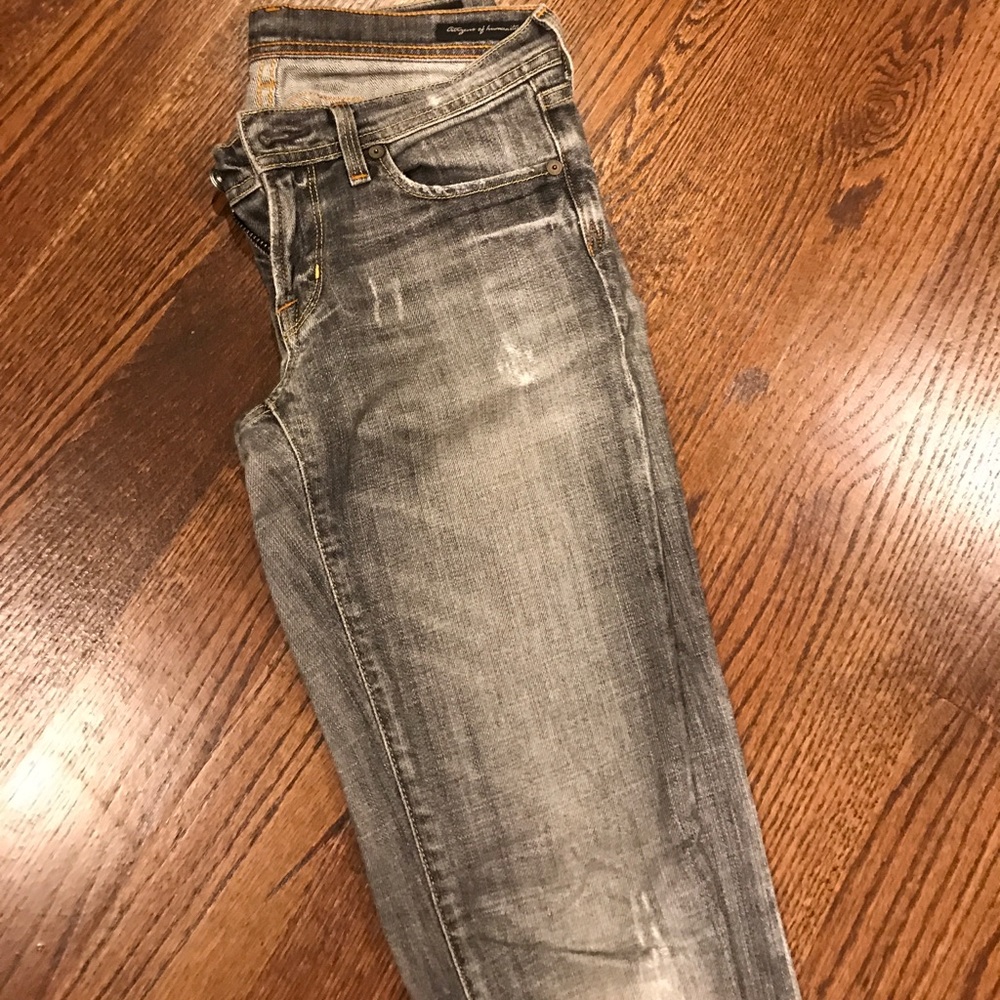 EUC Citizens of Humanity distressed gray Jean