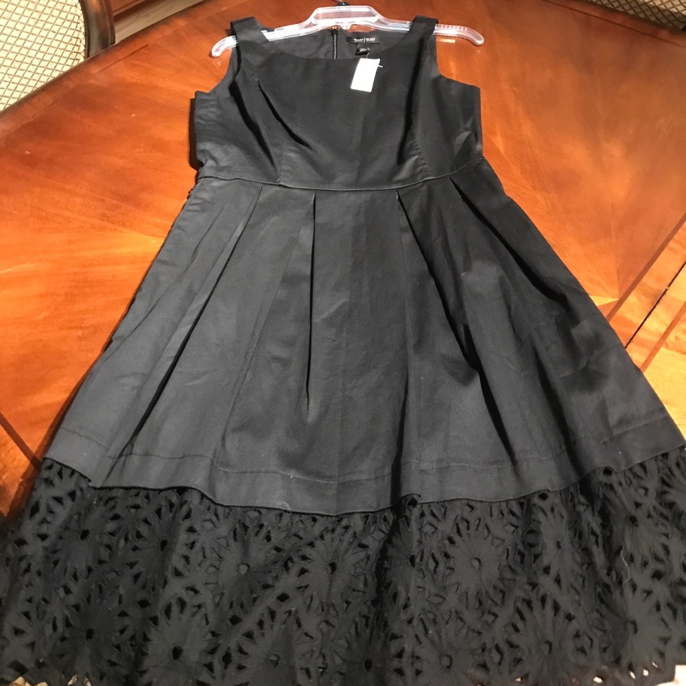 WHBM- Black sleeveless dress