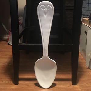 White spoon home accent piece