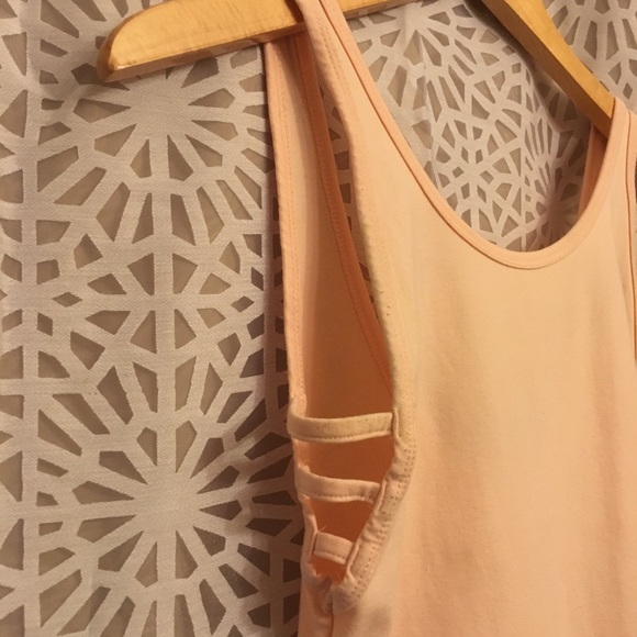 Topshop Light Pink Side Cut Out Bodysuit - Picture 2 of 8