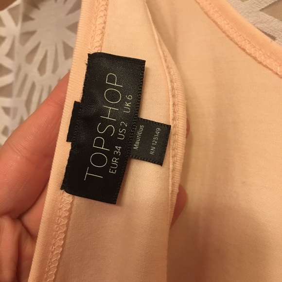 Topshop Light Pink Side Cut Out Bodysuit - Picture 4 of 8