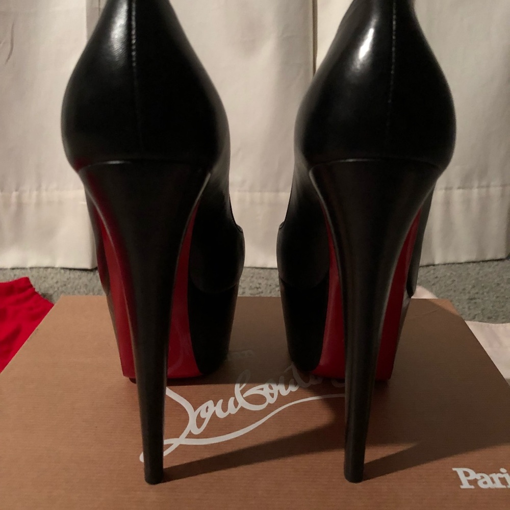 Christian Louboutin Victoria 160 Black Heels - Picture 5 of 8