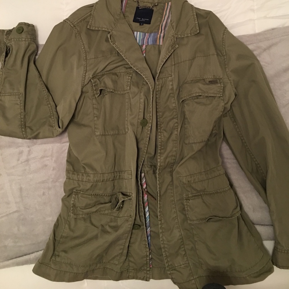 Ted Baker olive green utility jacket