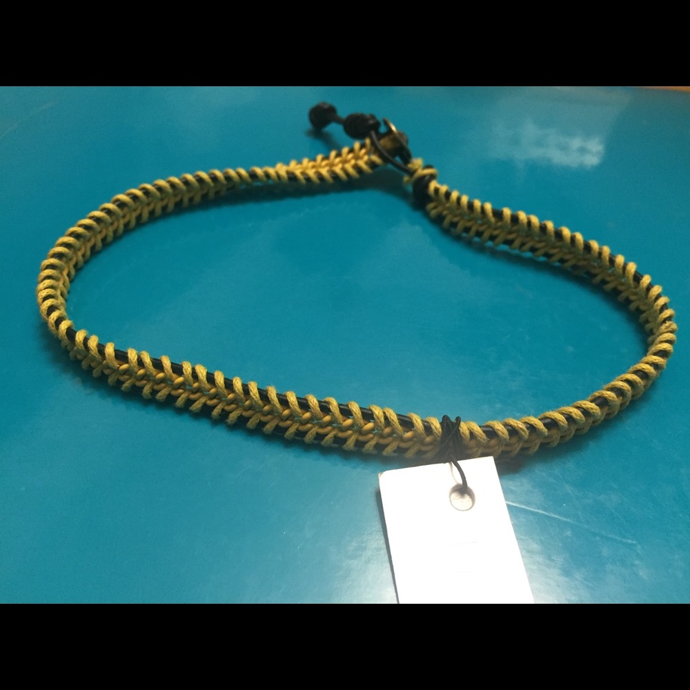 NEW Yellow Braded Bracelet