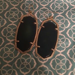 Kendra Scott Danielle Earrings in dark green