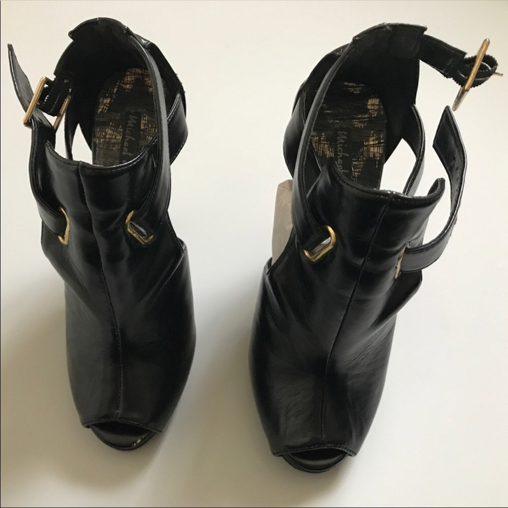 Michael Antonio Peep Toe Booties