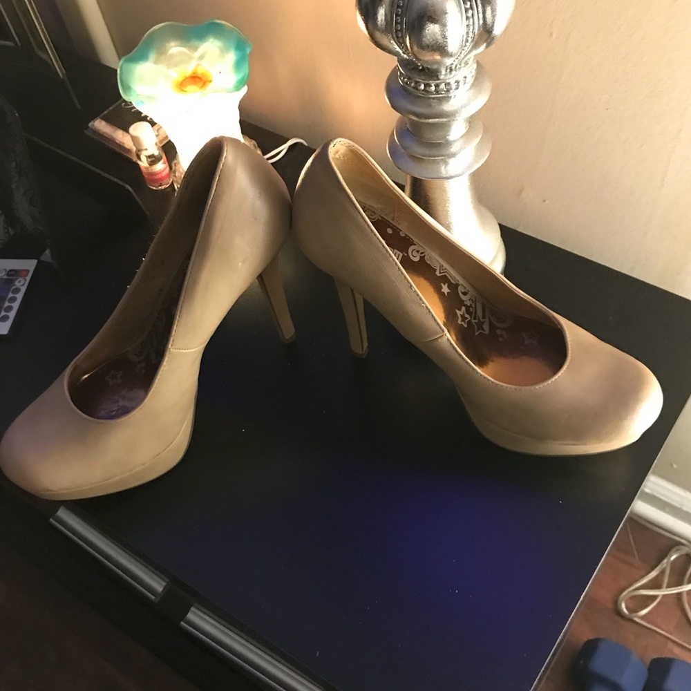 Tan Platform Heels