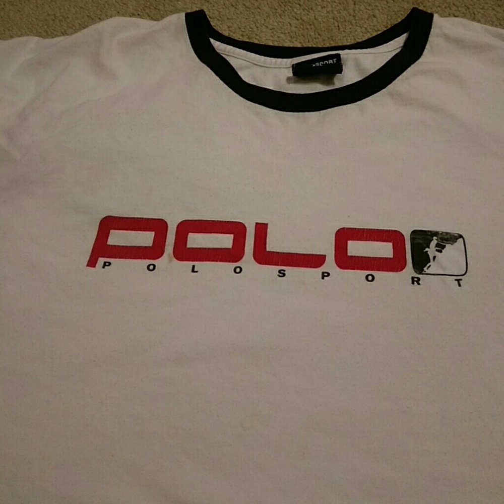 White Polo Sport T Shirt