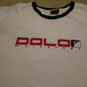 White Polo Sport T Shirt