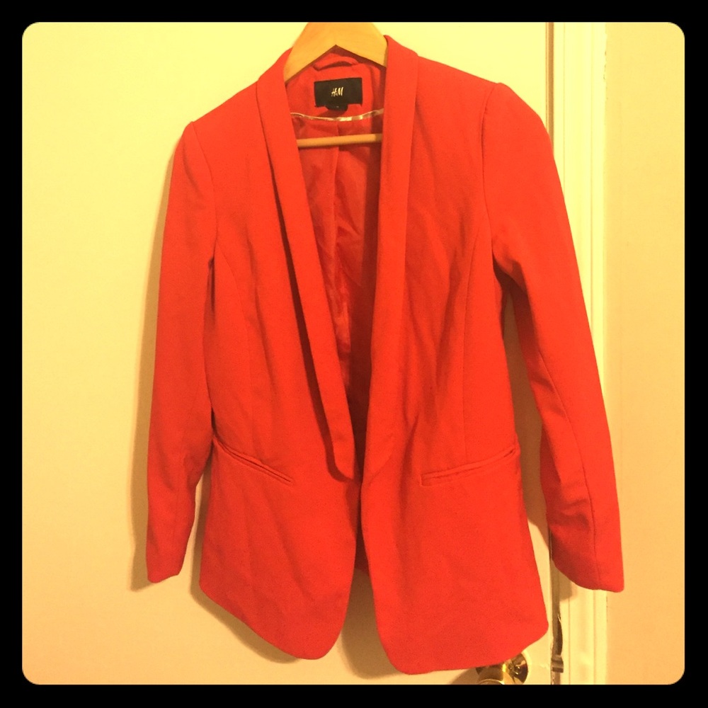 Red H&M blazer