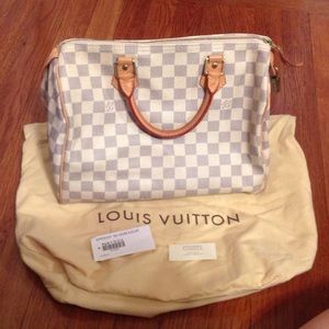 Louis Vuitton speedy 30 damier azur