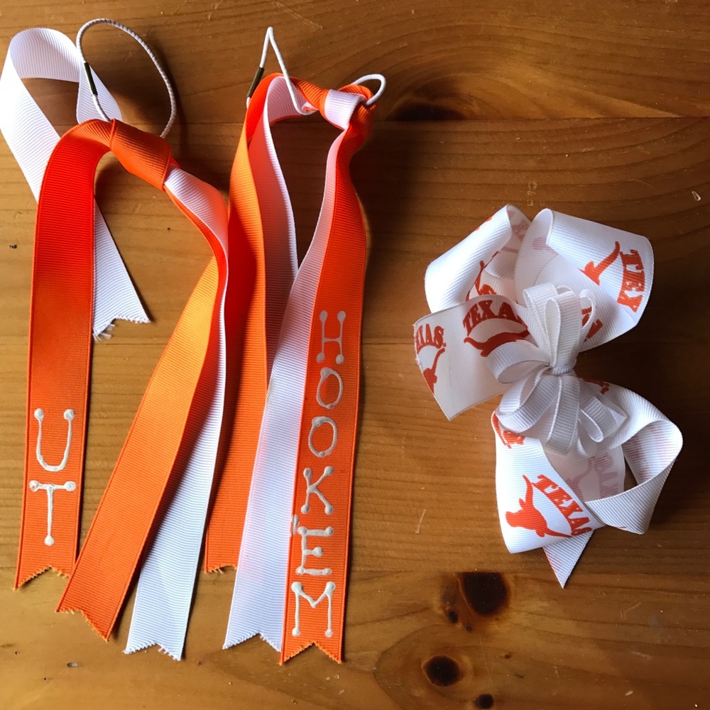 Longhorn Hair Bows - Picture 1 of 4