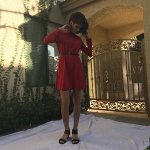 Red T-Shirt Dress
