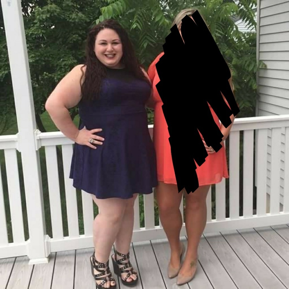 Dark purple lace dress!