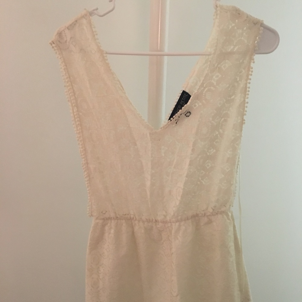 White Topshop romper
