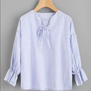 Cute and Trendy Striped Blouse - Size S