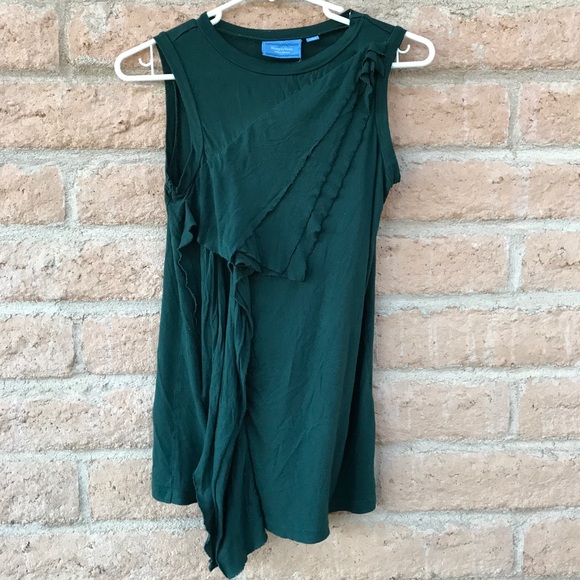 Simply Vera Wang Green layered top - Picture 3 of 6