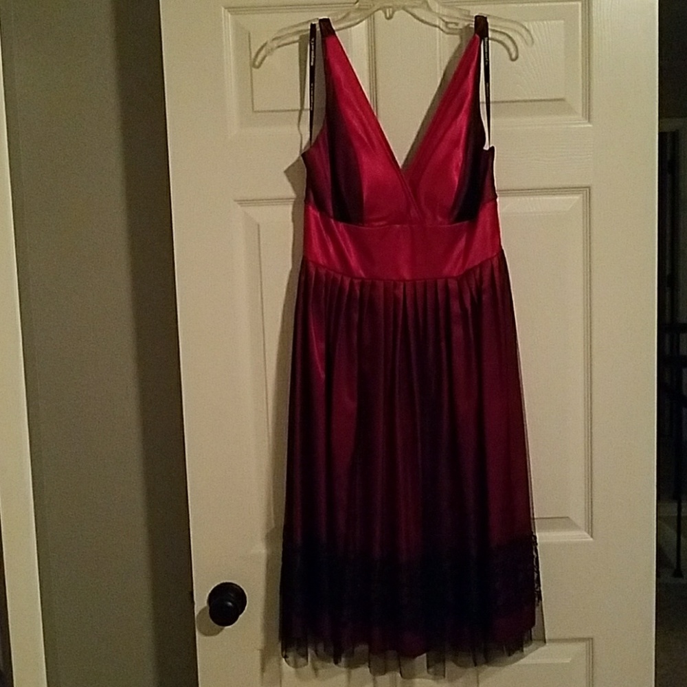 Beautiful dark red/black lace dress!
