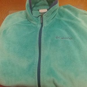 Columbia xl seafoam fleece EUC
