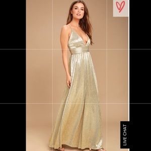 Gold Maxi Dress