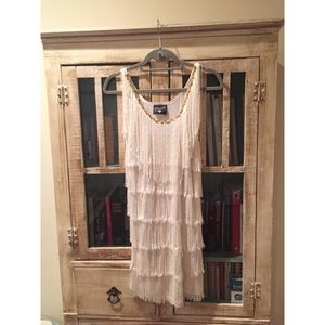 NWOT White Flapper Dress *GREAT HALLOWEEN COSTUME*