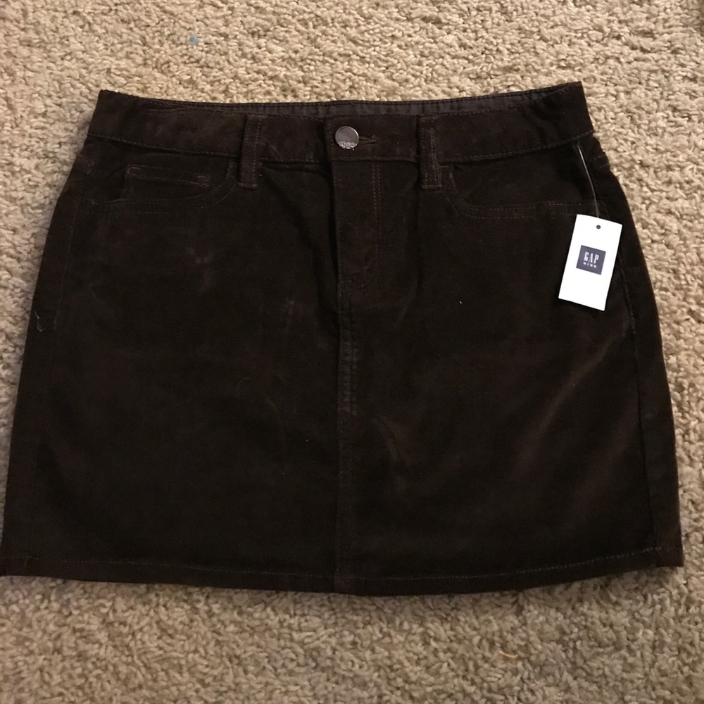Gap brown girls soft corduroy skirt 14 new w/ tag
