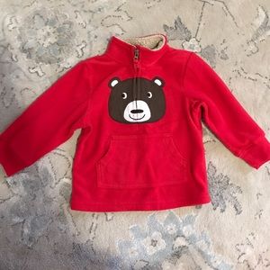 Super cozy sweater with bear on it