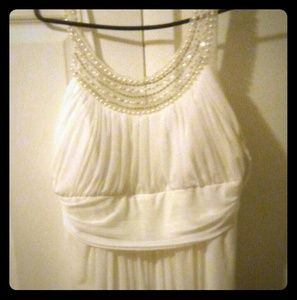 White prom dress