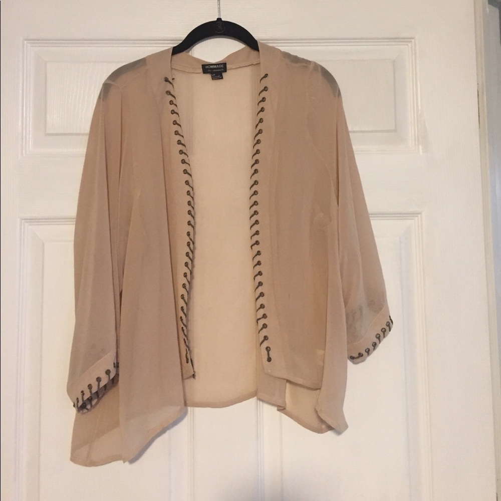 Sheer open top/jacket