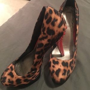 Rachel Roy leopard stilettos shoes