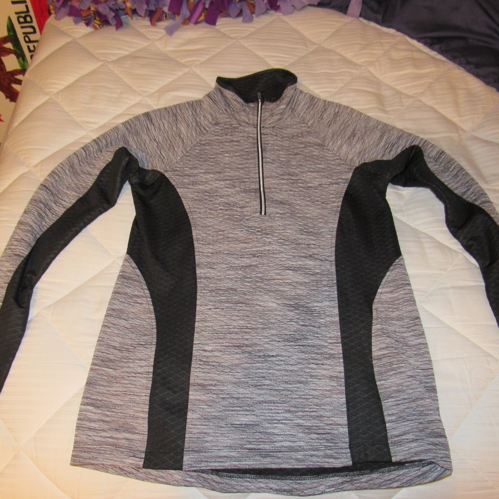 Half Zip workout sweats shirt