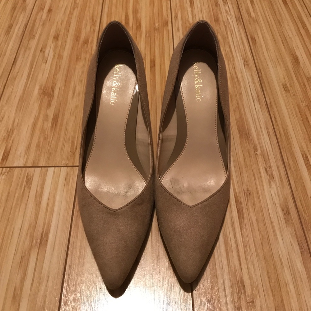 Tan Suede Pumps Heels