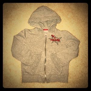 Silvian Heach Kids Rhinestone Minnie Zip Up Hoodie