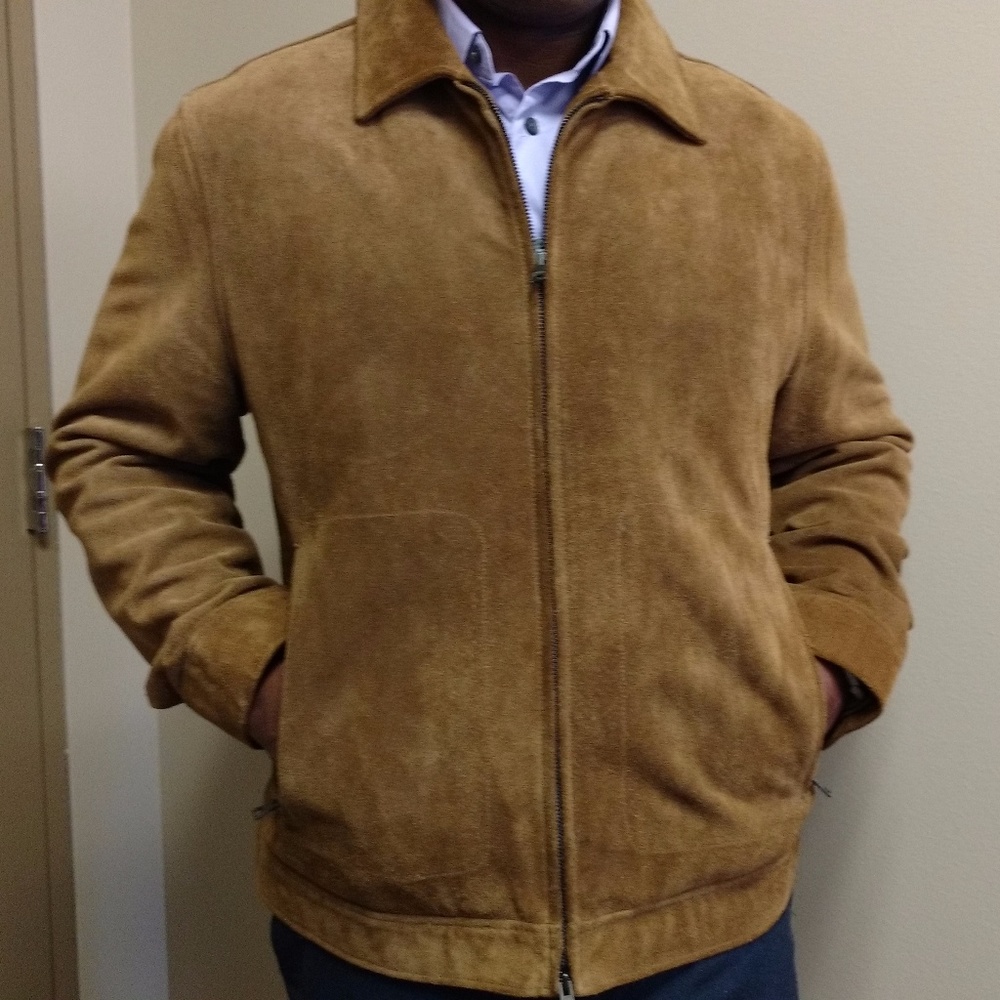 Banana Republic Men's Suede Bomber Jacket