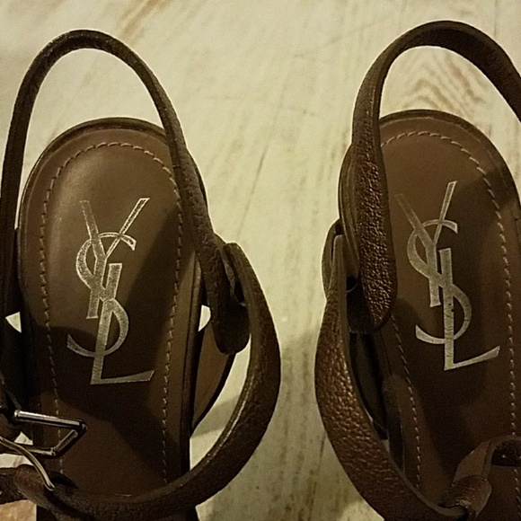 YSL tribute t-strap  platform sandal - Picture 3 of 7