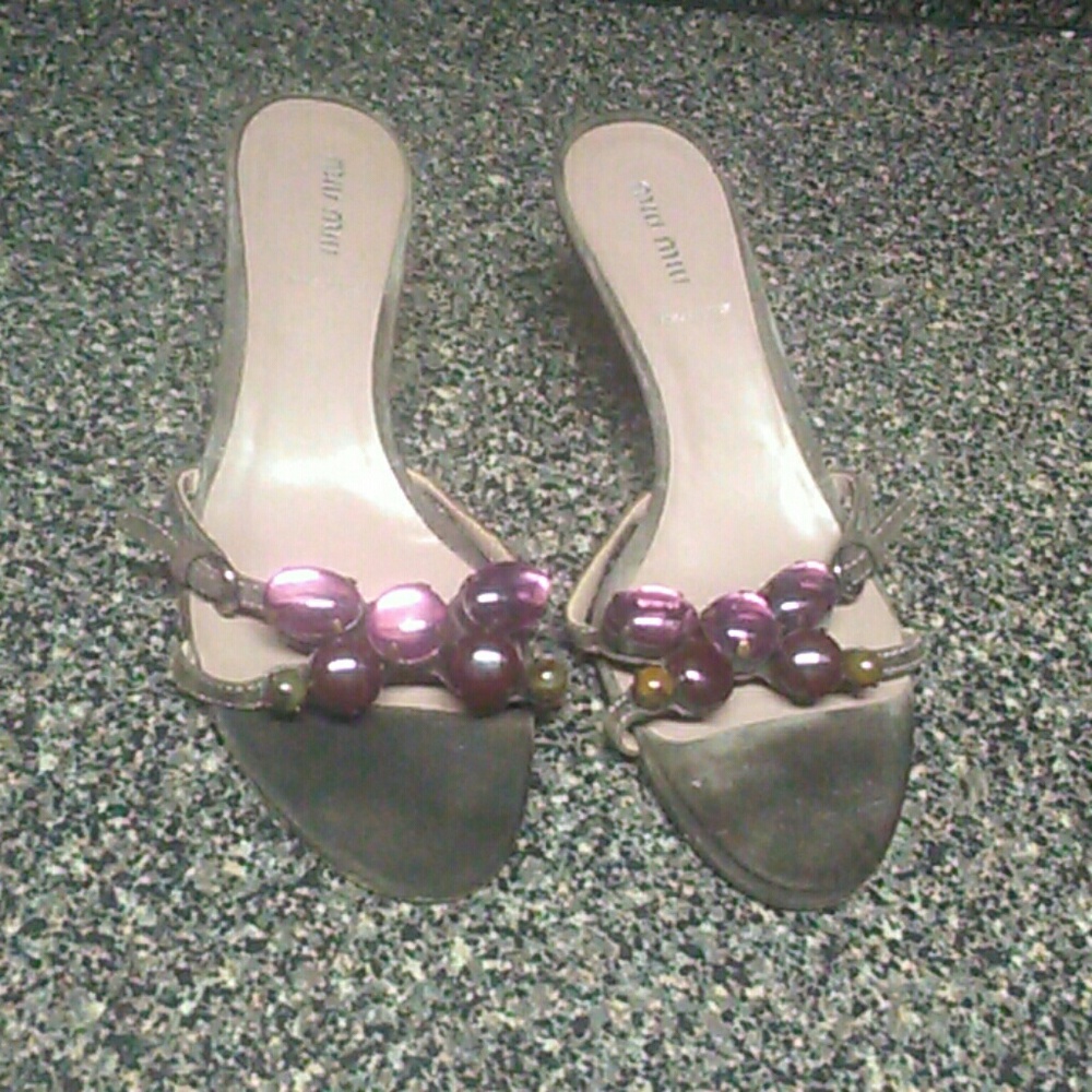 Miu Miu Suede Kitten Heels