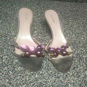 Miu Miu Suede Kitten Heels