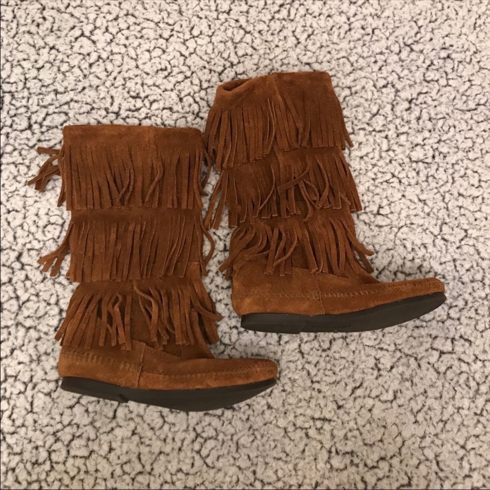 Minnetonka high boots