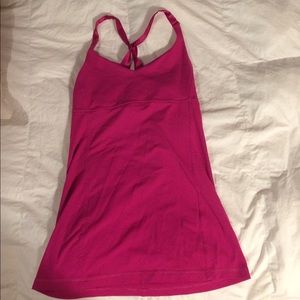 Fuschia lululemon tank