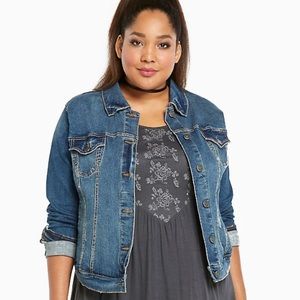 Torrid Distressed Denim Jacket