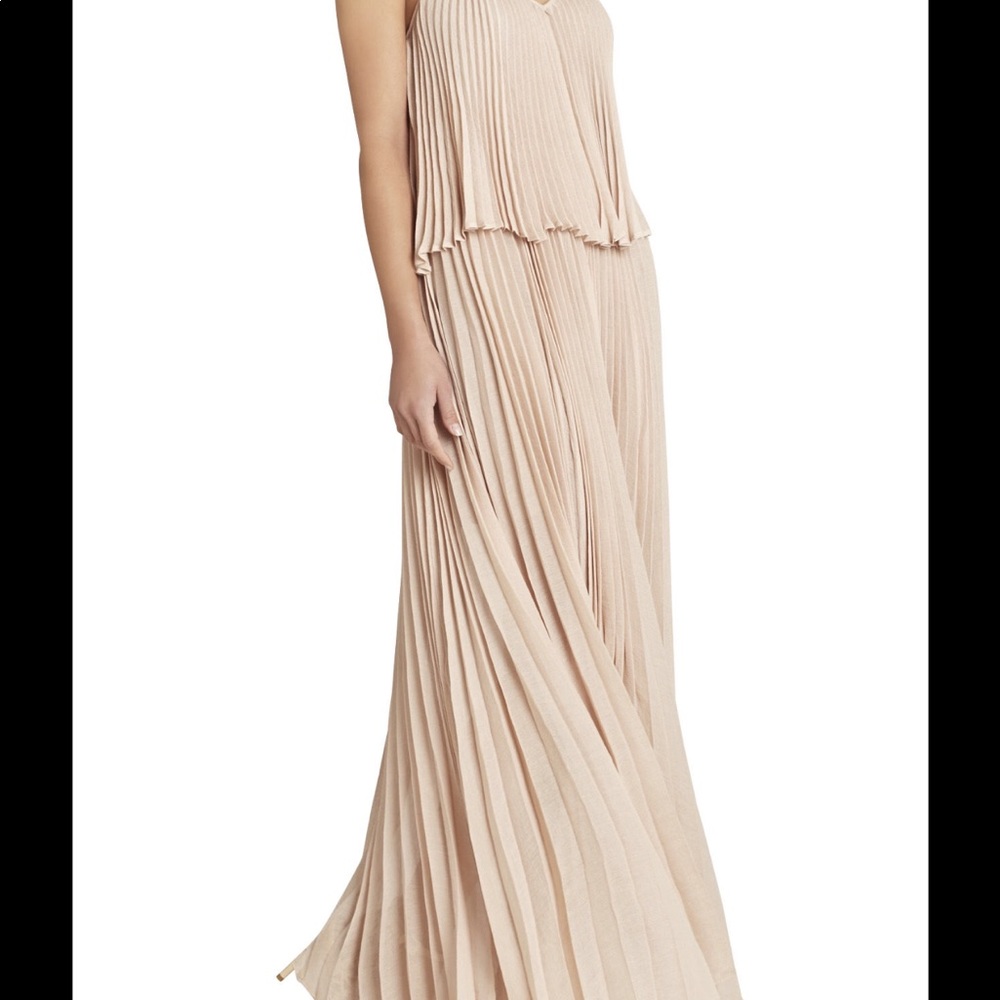 BCBG max azria long pleated dress