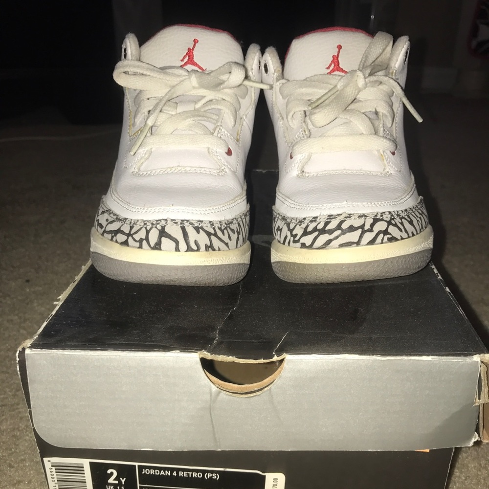 White cement air Jordan 3