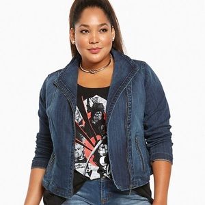 Torrid Denim Moto Jacket