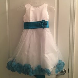 Brand new Turquoise flower girl dress