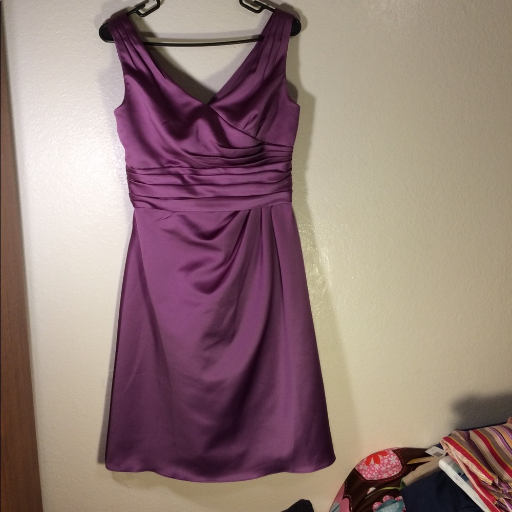 David’s Bridal lavender Sleeveless Formal Dress
