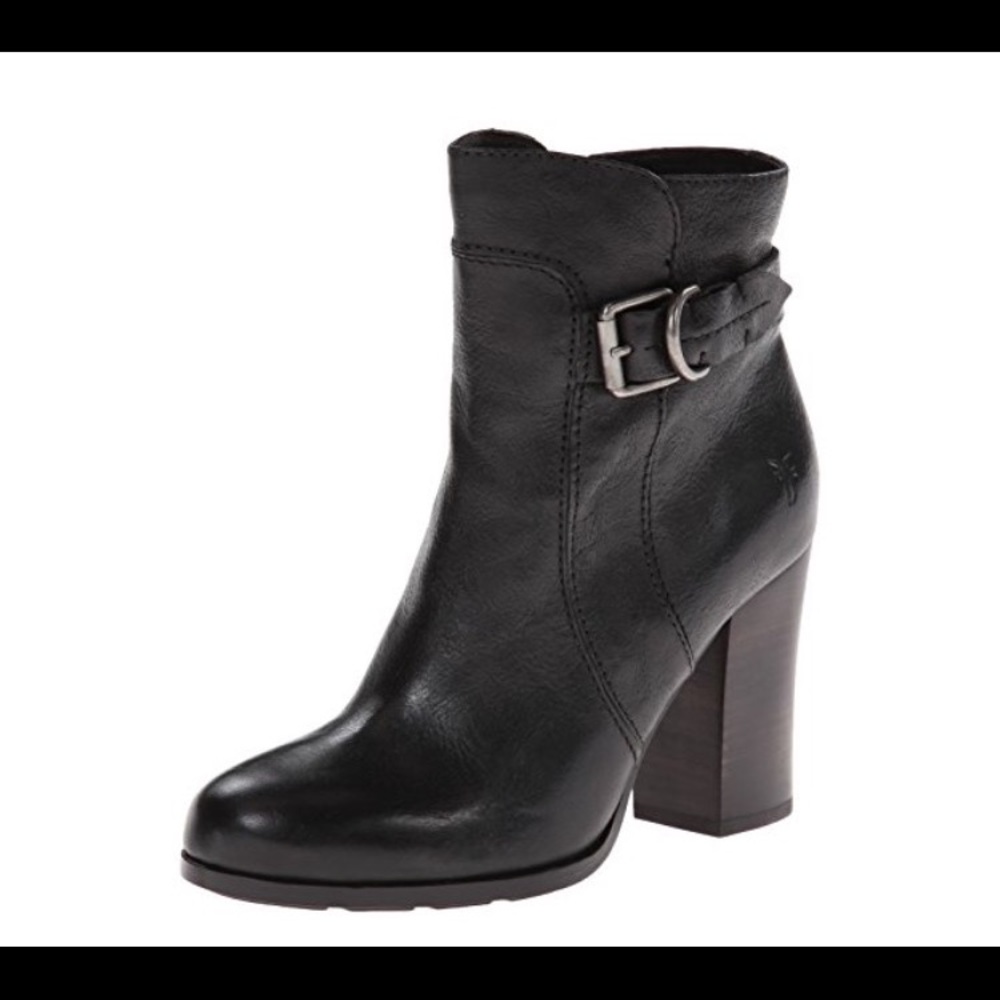Frye Booties (Black Leather)