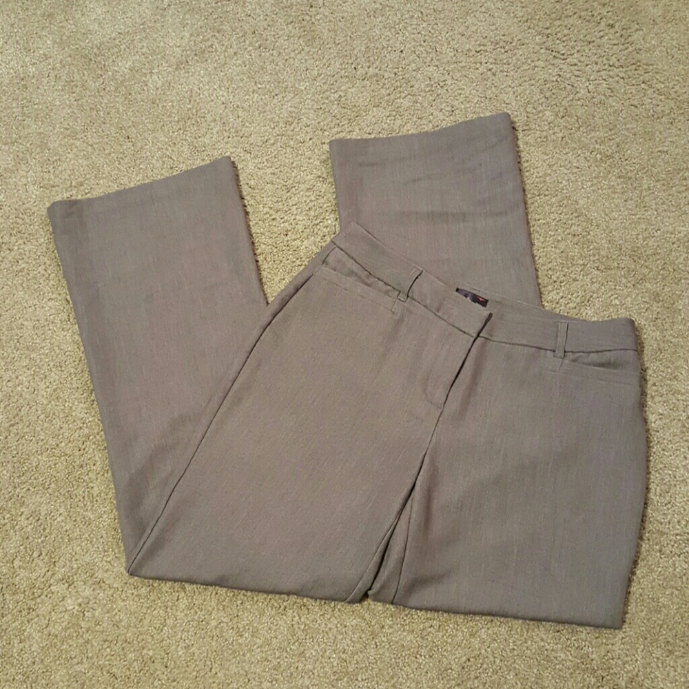Gray Bootcut Dress-Pants