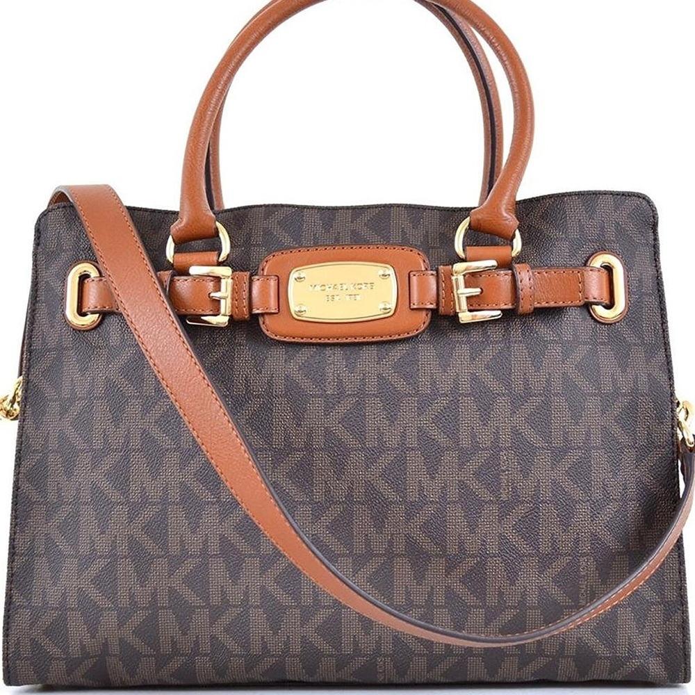 michael kors logo large hamilton bag