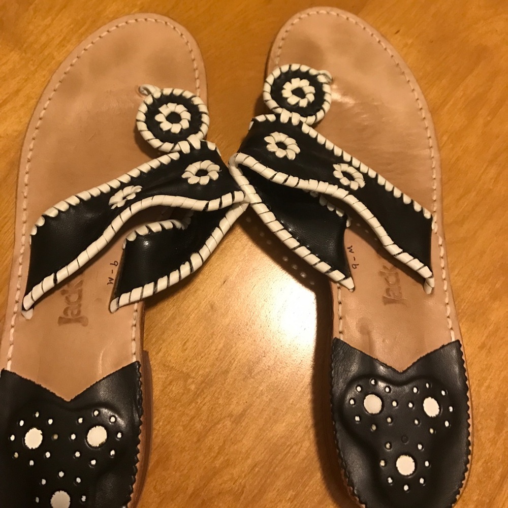 Black and White Jack Rogers